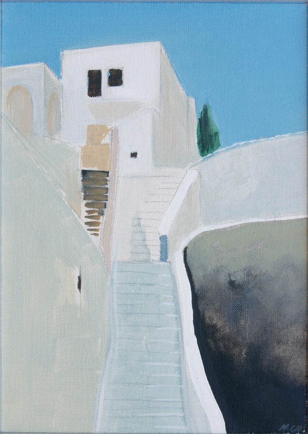 "Santorini", 25x35cm, oil, 2006, owned by author