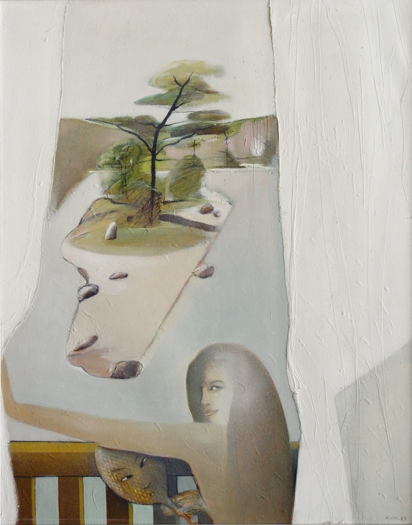 "Garden", 92x114cm, oil, 1985, owned by author