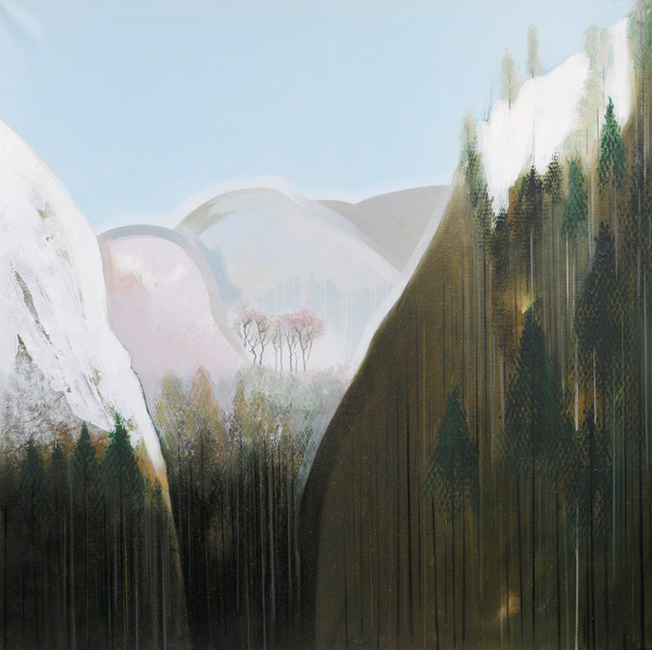 "Príroda I.", 100x100cm, olej, 2016